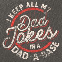 I Keep All My Dad Jokes In A Dad A Base Dad Jokes Cotton Canvas Backpack