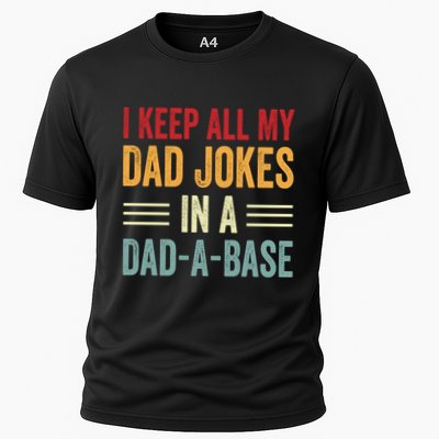 I Keep All My Dad Jokes In A Dad A Base Performance Shirt