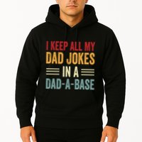 I Keep All My Dad Jokes In A Dad A Base Hoodie