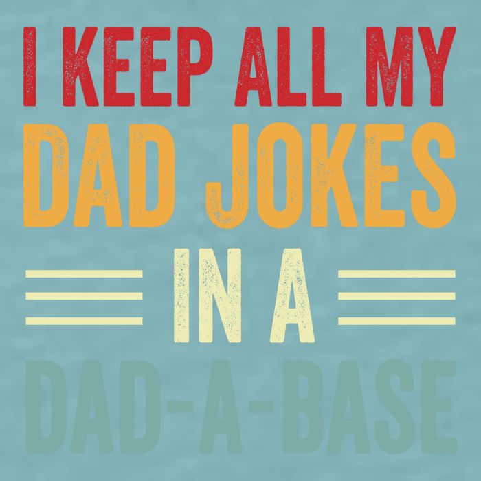 I Keep All My Dad Jokes In A Dad A Base Sueded Cloud Jersey T-Shirt
