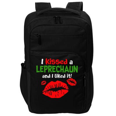 I Kissed A Leprechaun St Patricks Outfit For Women Impact Tech Backpack