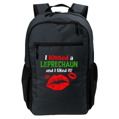 I Kissed A Leprechaun St Patricks Outfit For Women Daily Commute Backpack