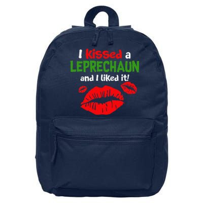 I Kissed A Leprechaun St Patricks Outfit For Women 16 in Basic Backpack