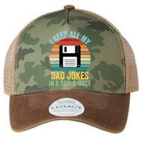 I Keep All My Dad Jokes In A DadABase Legacy Tie Dye Trucker Hat