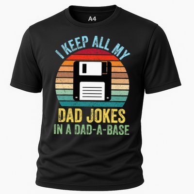 I Keep All My Dad Jokes In A DadABase Performance Shirt