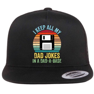 I Keep All My Dad Jokes In A DadABase Flatbill Hat