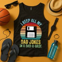 I Keep All My Dad Jokes In A DadABase Tank Top