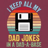 I Keep All My Dad Jokes In A DadABase 16oz Travel Tumbler