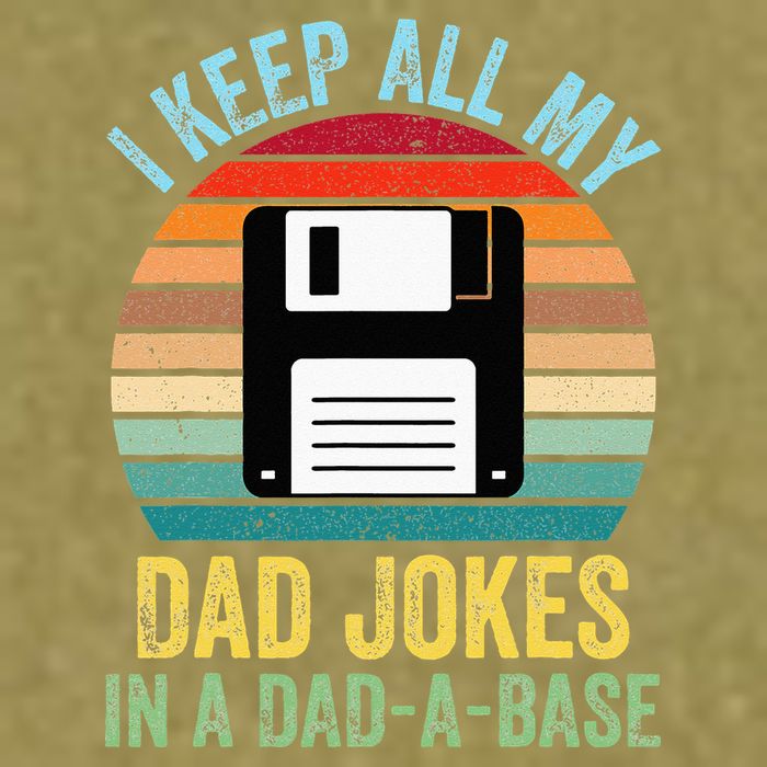 I Keep All My Dad Jokes In A DadABase Garment-Dyed Women's Muscle Tee