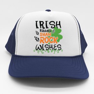 Irish Kisses And Shamrock Wishes Trucker Hat