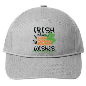 Irish Kisses And Shamrock Wishes 7-Panel Snapback Hat