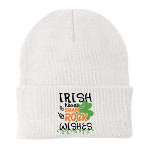 Irish Kisses And Shamrock Wishes Knit Cap Winter Beanie