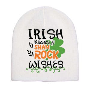 Irish Kisses And Shamrock Wishes Short Acrylic Beanie