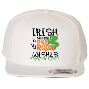 Irish Kisses And Shamrock Wishes Wool Snapback Cap