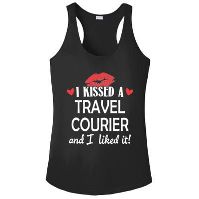 I Kissed A Travel Courier Design Married Dating Anniversary Meaningful Gift Ladies PosiCharge Competitor Racerback Tank