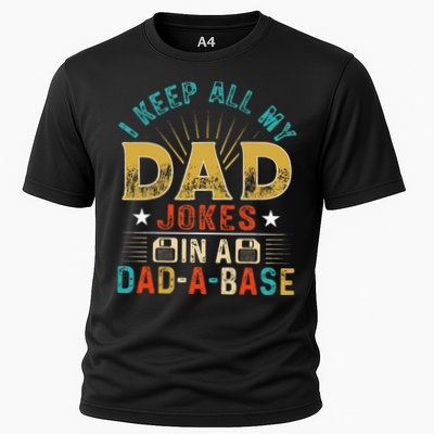 I Keep All My Dad Jokes In A Dad A Base Dad Jokes Performance Shirt