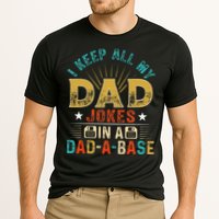 I Keep All My Dad Jokes In A Dad A Base Dad Jokes Performance Shirt