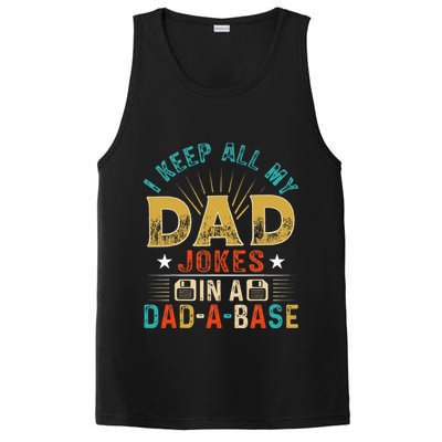 I Keep All My Dad Jokes In A Dad A Base Dad Jokes PosiCharge Competitor Tank