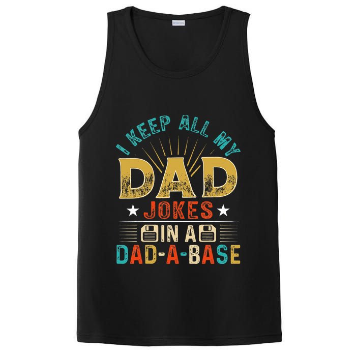 I Keep All My Dad Jokes In A Dad A Base Dad Jokes PosiCharge Competitor Tank
