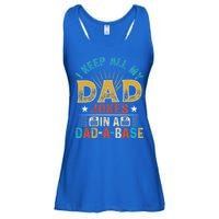 I Keep All My Dad Jokes In A Dad A Base Dad Jokes Ladies Essential Flowy Tank
