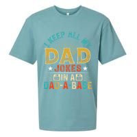 I Keep All My Dad Jokes In A Dad A Base Dad Jokes Sueded Cloud Jersey T-Shirt