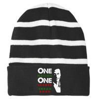 Imran Khan Absolutely Not PTI Pakistan Prime Minister Striped Beanie with Solid Band