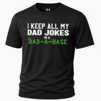 I Keep All My Dad Jokes In A Dad A Base Dad Sarcastic Funny Performance Shirt