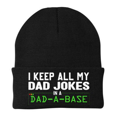 I Keep All My Dad Jokes In A Dad A Base Dad Sarcastic Funny Beanie