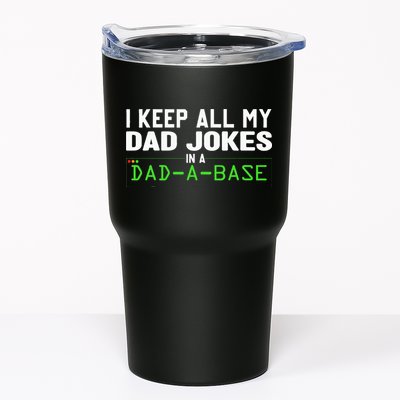 I Keep All My Dad Jokes In A Dad A Base Dad Sarcastic Funny Tumbler