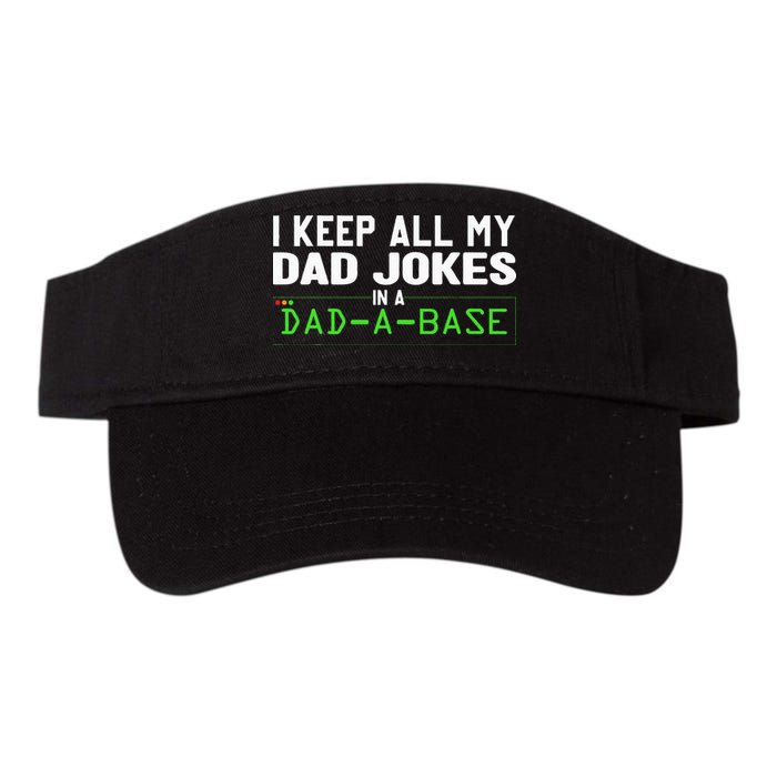 I Keep All My Dad Jokes In A Dad A Base Dad Sarcastic Funny Visor