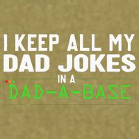 I Keep All My Dad Jokes In A Dad A Base Dad Sarcastic Funny Garment-Dyed Women's Muscle Tee