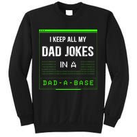 I Keep All My Dad Jokes In A DadABase Funny Father Saying Sweatshirt