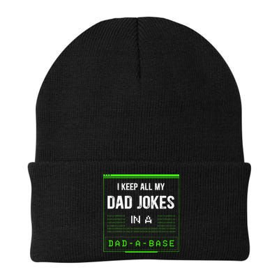 I Keep All My Dad Jokes In A DadABase Funny Father Saying Beanie
