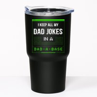 I Keep All My Dad Jokes In A DadABase Funny Father Saying Tumbler