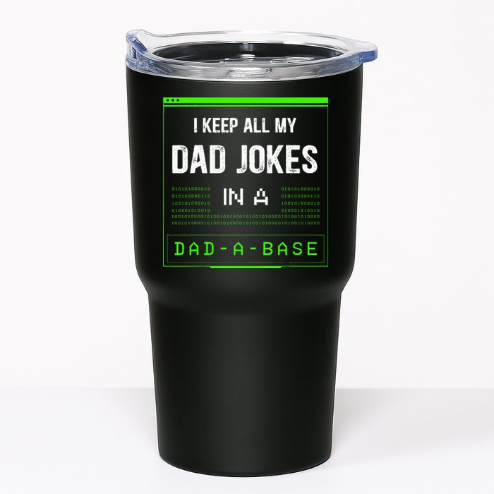 I Keep All My Dad Jokes In A DadABase Funny Father Saying Tumbler