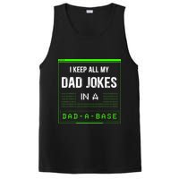 I Keep All My Dad Jokes In A DadABase Funny Father Saying PosiCharge Competitor Tank