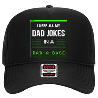 I Keep All My Dad Jokes In A DadABase Funny Father Saying Hat