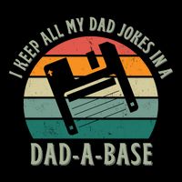 I Keep All My Dad Jokes In A DadABase Vintage Fathers Day Bag
