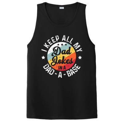 I Keep All My Dad Jokes In A Dadabase FatherS Day PosiCharge Competitor Tank