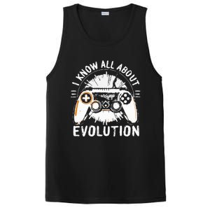 I Know All About Evolution Funny Video Game Controller Gift PosiCharge Competitor Tank