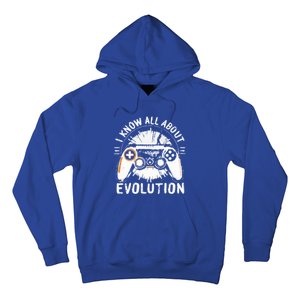 I Know All About Evolution Funny Video Game Controller Gift Hoodie