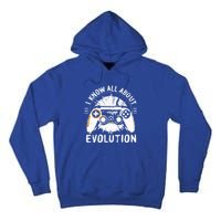 I Know All About Evolution Funny Video Game Controller Gift Tall Hoodie