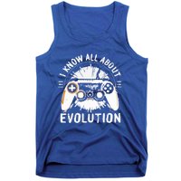 I Know All About Evolution Funny Video Game Controller Gift Tank Top