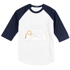 I Know All About Evolution Funny Video Game Controller Gift Baseball Sleeve Shirt