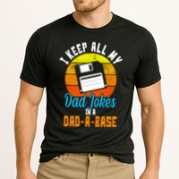 I Keep All My Dad Jokes In A Dad A Base Vintage Sunset Performance Shirt