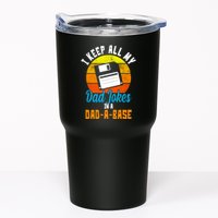 I Keep All My Dad Jokes In A Dad A Base Vintage Sunset Tumbler