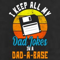 I Keep All My Dad Jokes In A Dad A Base Vintage Sunset Trucker Hat