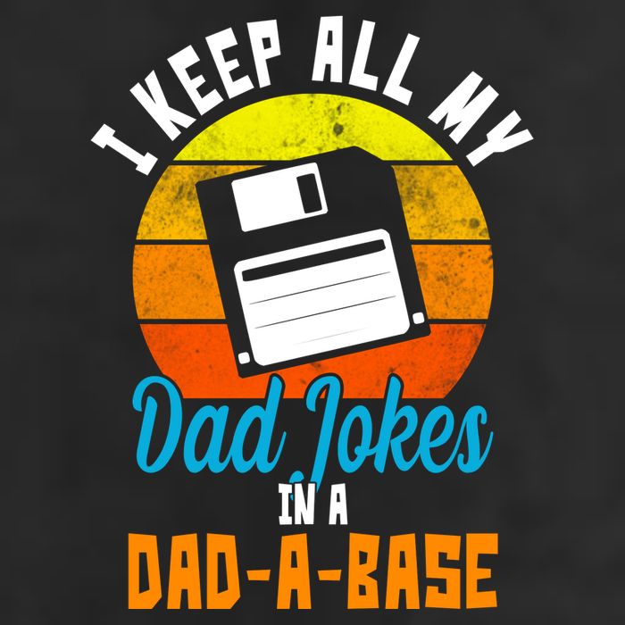 I Keep All My Dad Jokes In A Dad A Base Vintage Sunset Trucker Hat