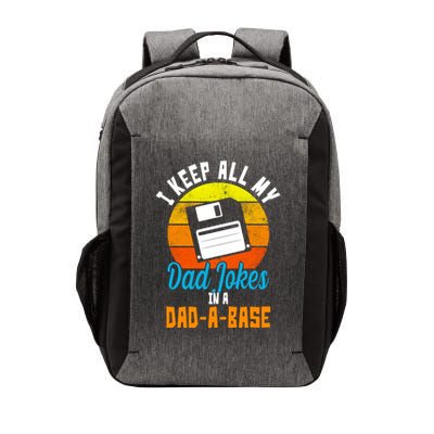I Keep All My Dad Jokes In A Dad A Base Vintage Sunset Vector Backpack
