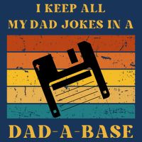 I Keep All My Dad Jokes In A DadABase Vintage Fathers Day Gift Kids Hoodie